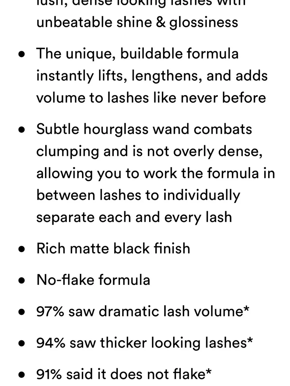 GrandeDRAMA Intense Thickening Mascara — Black